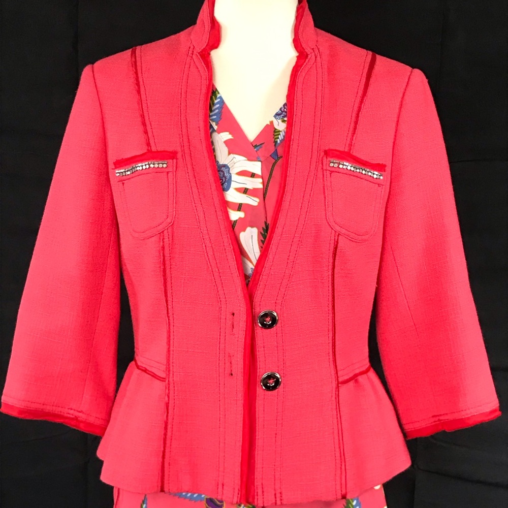 WHBM jacket - coral color (the color of 2019!)
